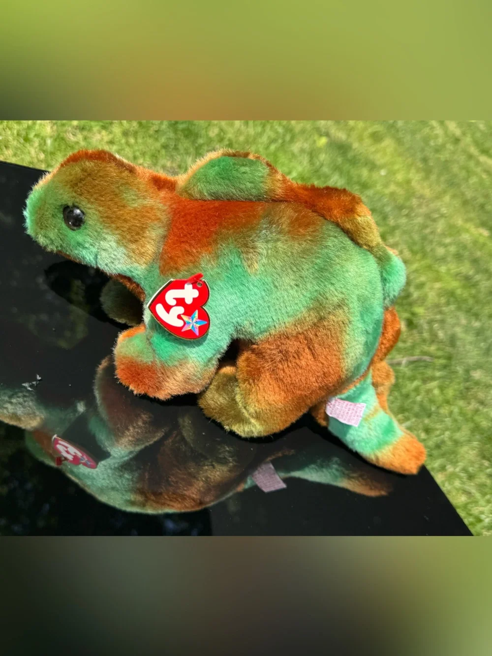 Ty Beanie BUDDY STEG the stegosaurus! Large beanie!